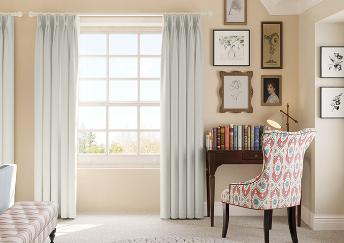 Akoya Faux Silk, Lustre Flint - Made to Measure Curtains - Image 3